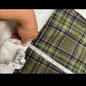 Plaid skirt with pink and green from h&m